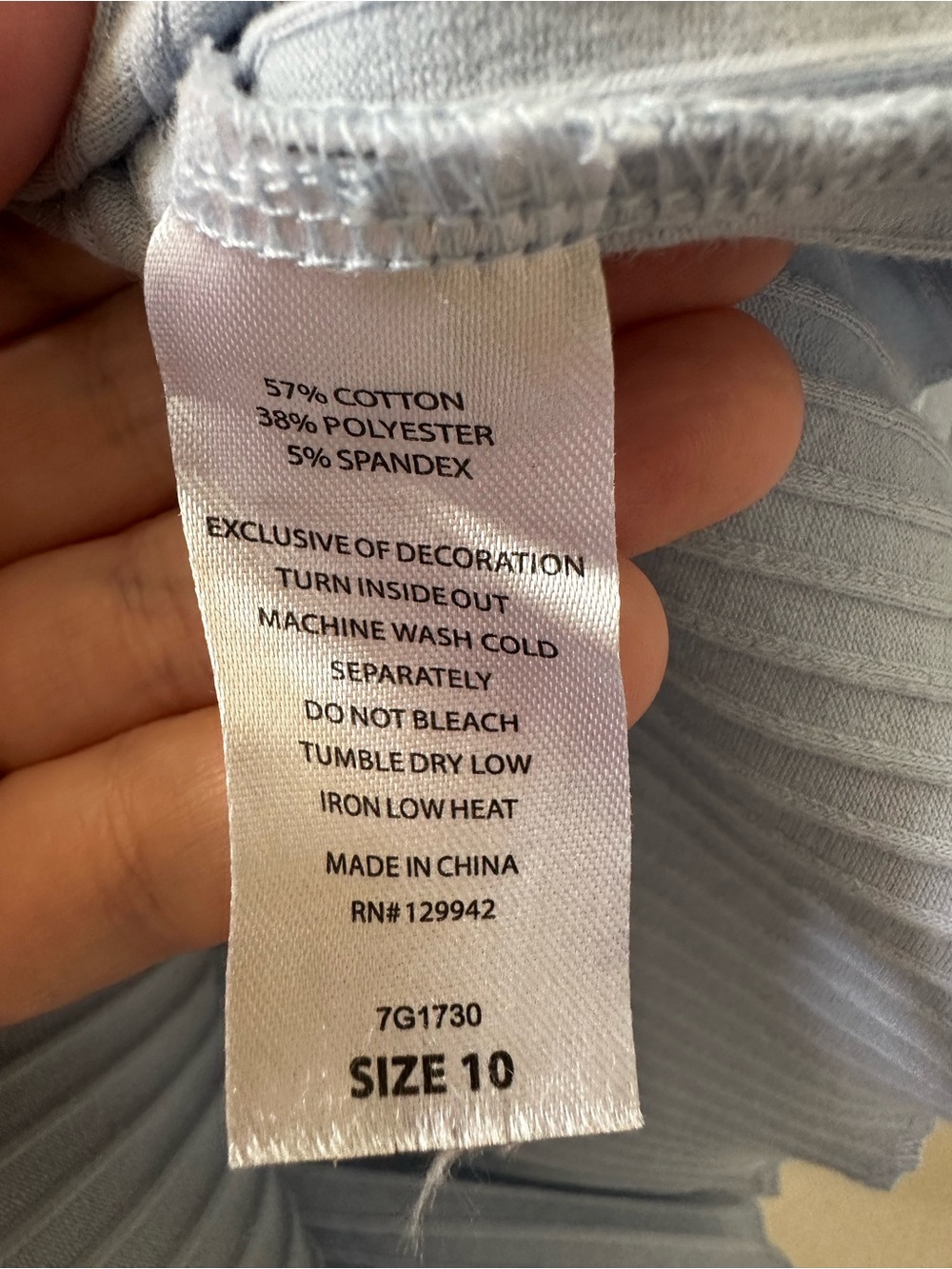 Btween Girls Light Blue Ribbed Tank Dress with Matching Floral Sweater Size 10 - Picture 12 of 12